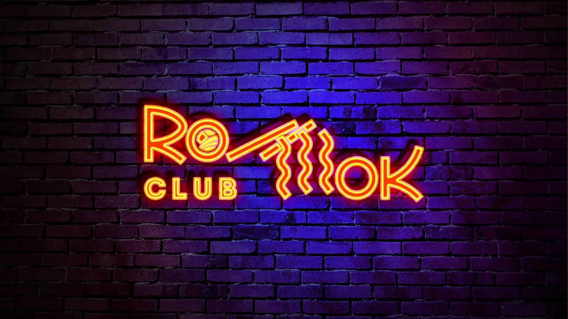Разработка интерьерной вывески суши-бара «Roll Wok Club» в Краснокаменске